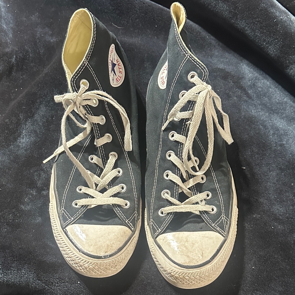 Converse Black and White High-Top Sneakers